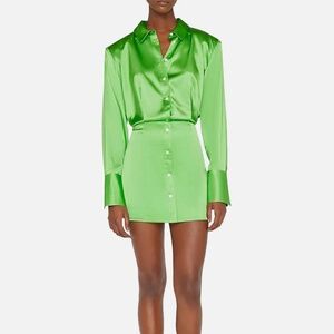 The Frame Strong Shoulder Mini Dress NWT